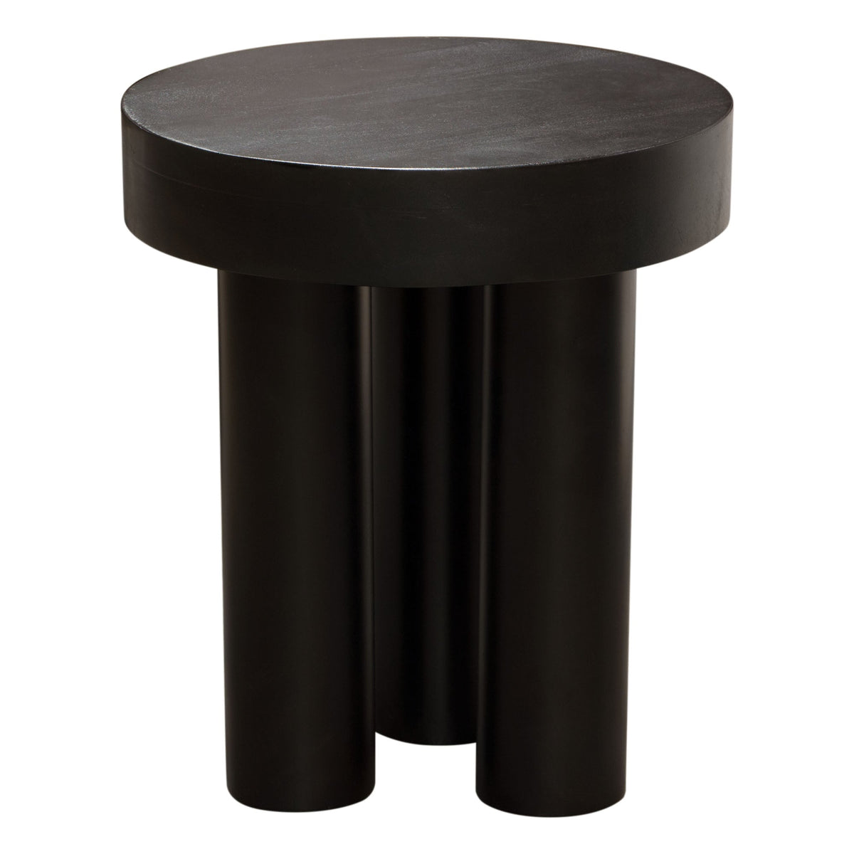 Rune Acacia Wood Round End Table – detail – Lusso Furniture Miami
