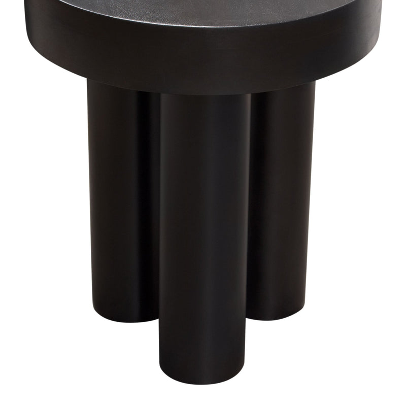 Rune Acacia Wood Round End Table-zoom-