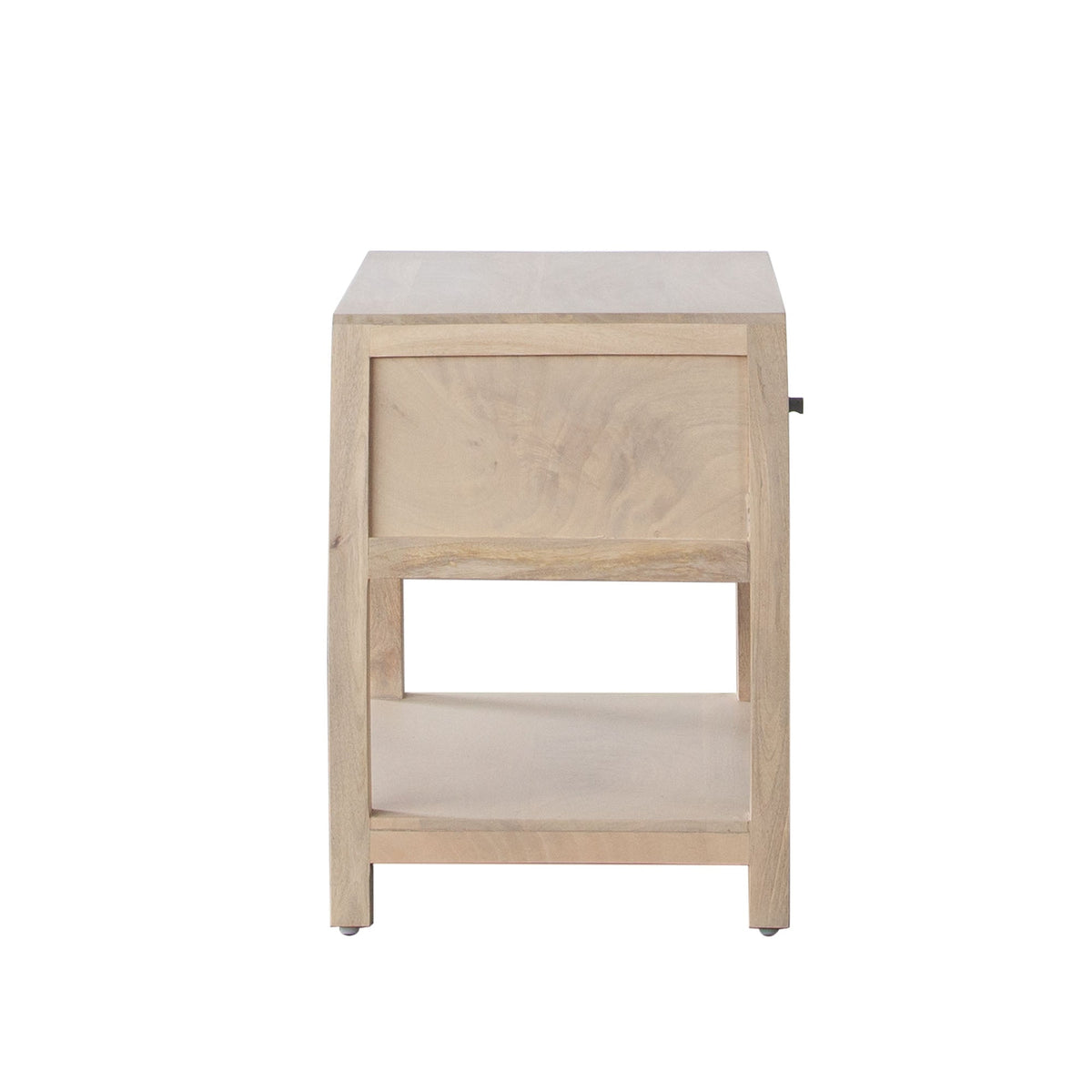 Sadler Cane Front Mango Wood End Table – room setting – Lusso Furniture Miami