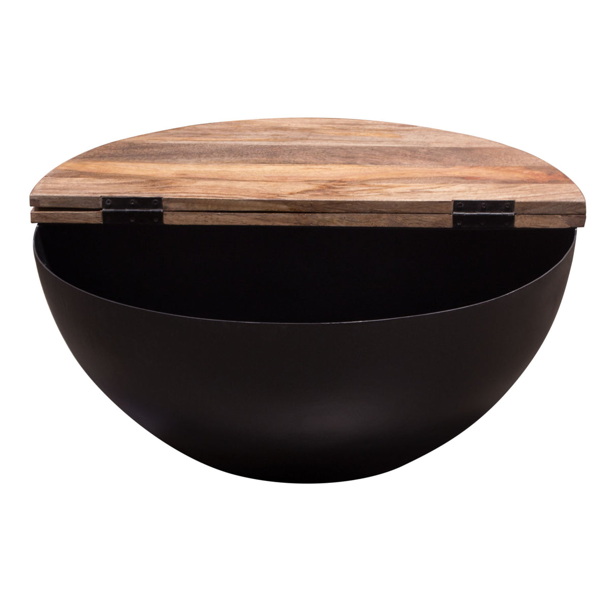 Salem Storage Drum Coffee Table – angle view – Lusso Furniture Miami