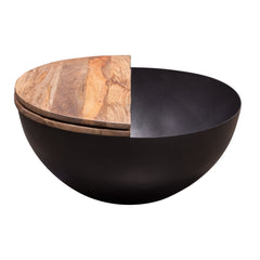 Salem Storage Drum Coffee Table – back view – Lusso Furniture Miami