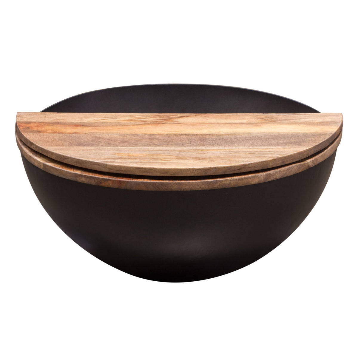 Salem Storage Drum Coffee Table – close-up – Lusso Furniture Miami