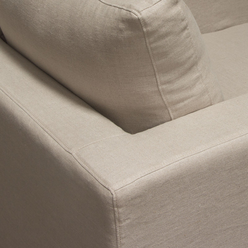 Savannah Linen Slipcover Accent Chair-zoom-