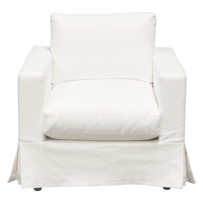 Savannah Linen Slipcover Accent Chair-zoom-