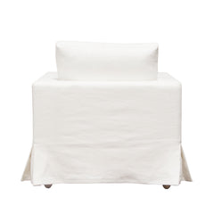 Savannah Linen Slipcover Accent Chair – view 13 – Lusso Furniture Miami