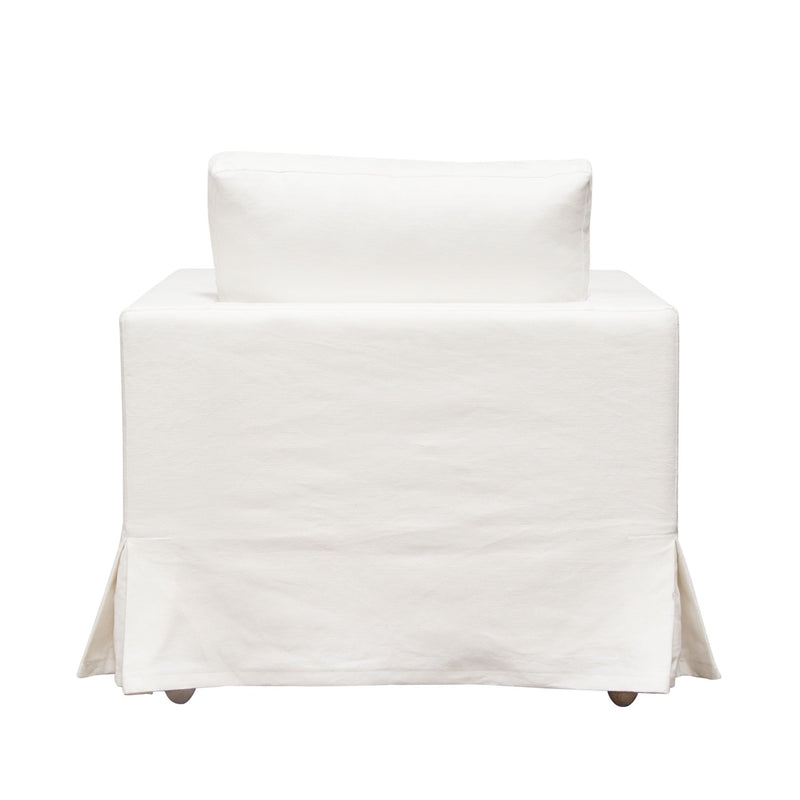 Savannah Linen Slipcover Accent Chair-zoom-