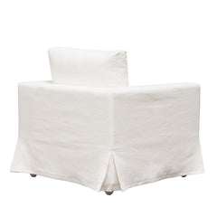 Savannah Linen Slipcover Accent Chair – view 15 – Lusso Furniture Miami