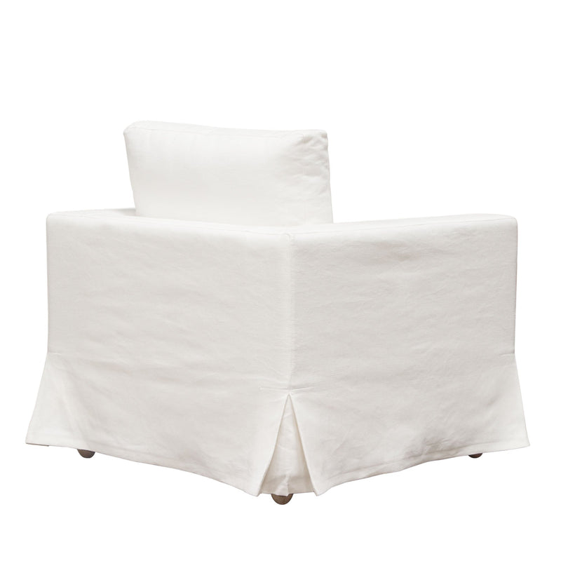 Savannah Linen Slipcover Accent Chair-zoom-