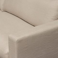 Savannah Linen Slipcover Sofa – back view – Lusso Furniture Miami