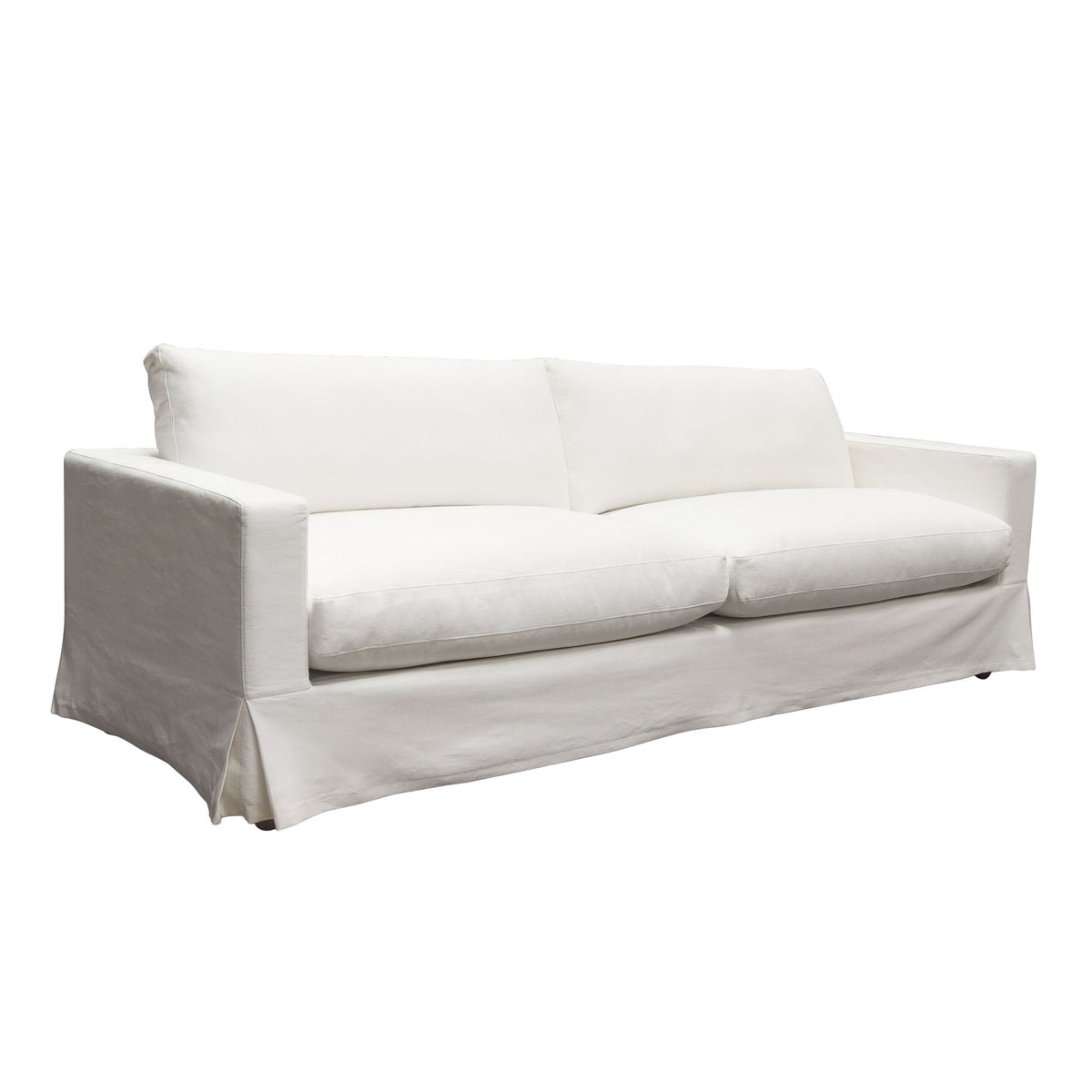 Savannah Linen Slipcover Sofa – finish detail – Lusso Furniture Miami