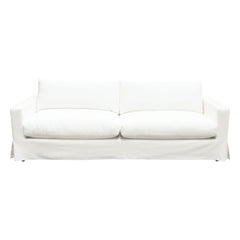 Savannah Linen Slipcover Sofa – White Natural Linen – alternate view – Lusso Furniture Miami