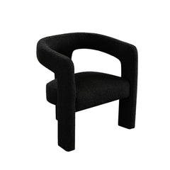 Scout Curved Boucle Dining Chair – finish detail – Lusso Furniture Miami
