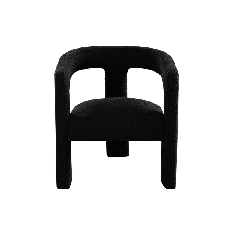 Scout Curved Boucle Dining Chair-zoom-