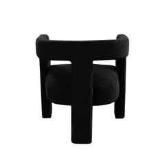 Scout Curved Boucle Dining Chair – view 13 – Lusso Furniture Miami