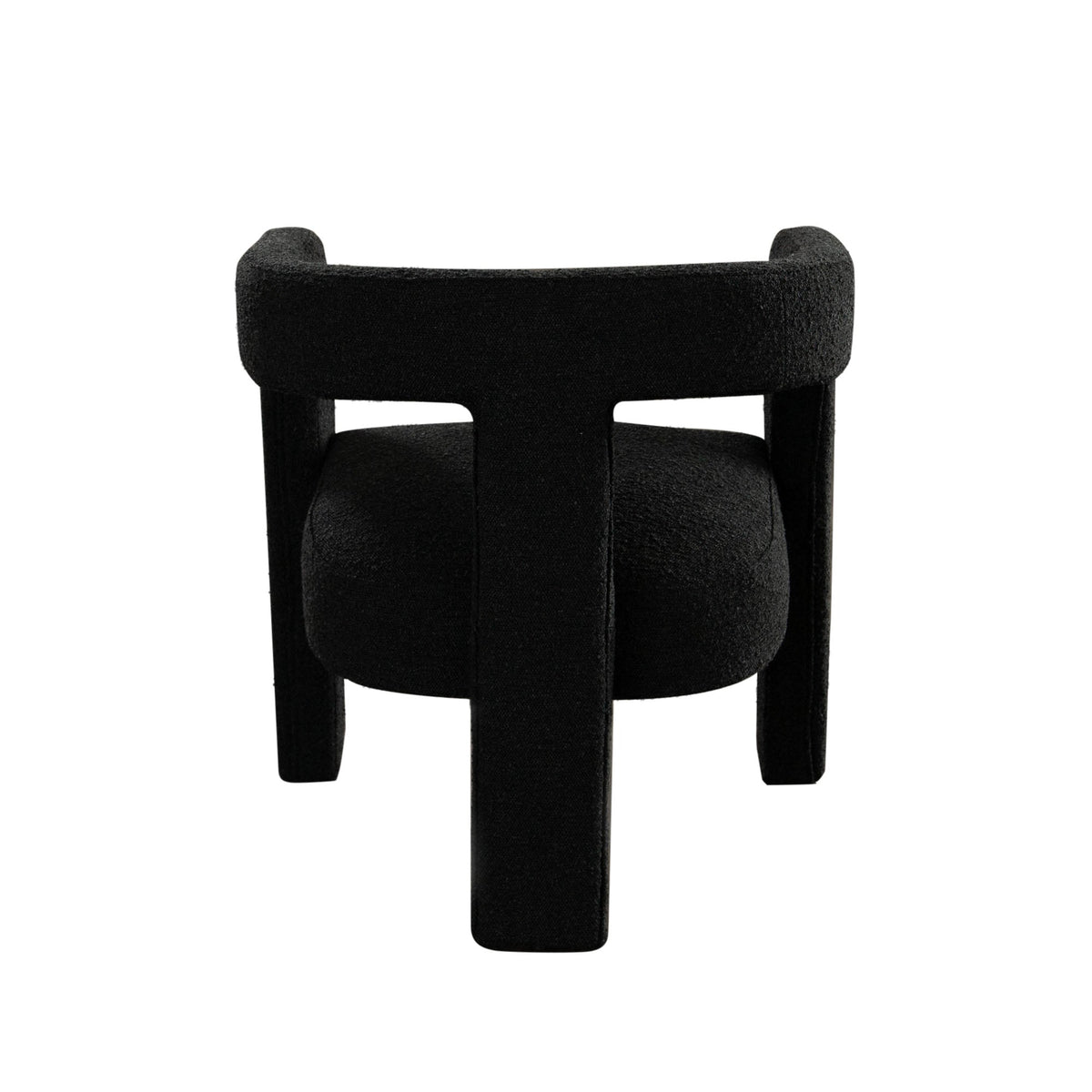 Scout Curved Boucle Dining Chair – view 13 – Lusso Furniture Miami