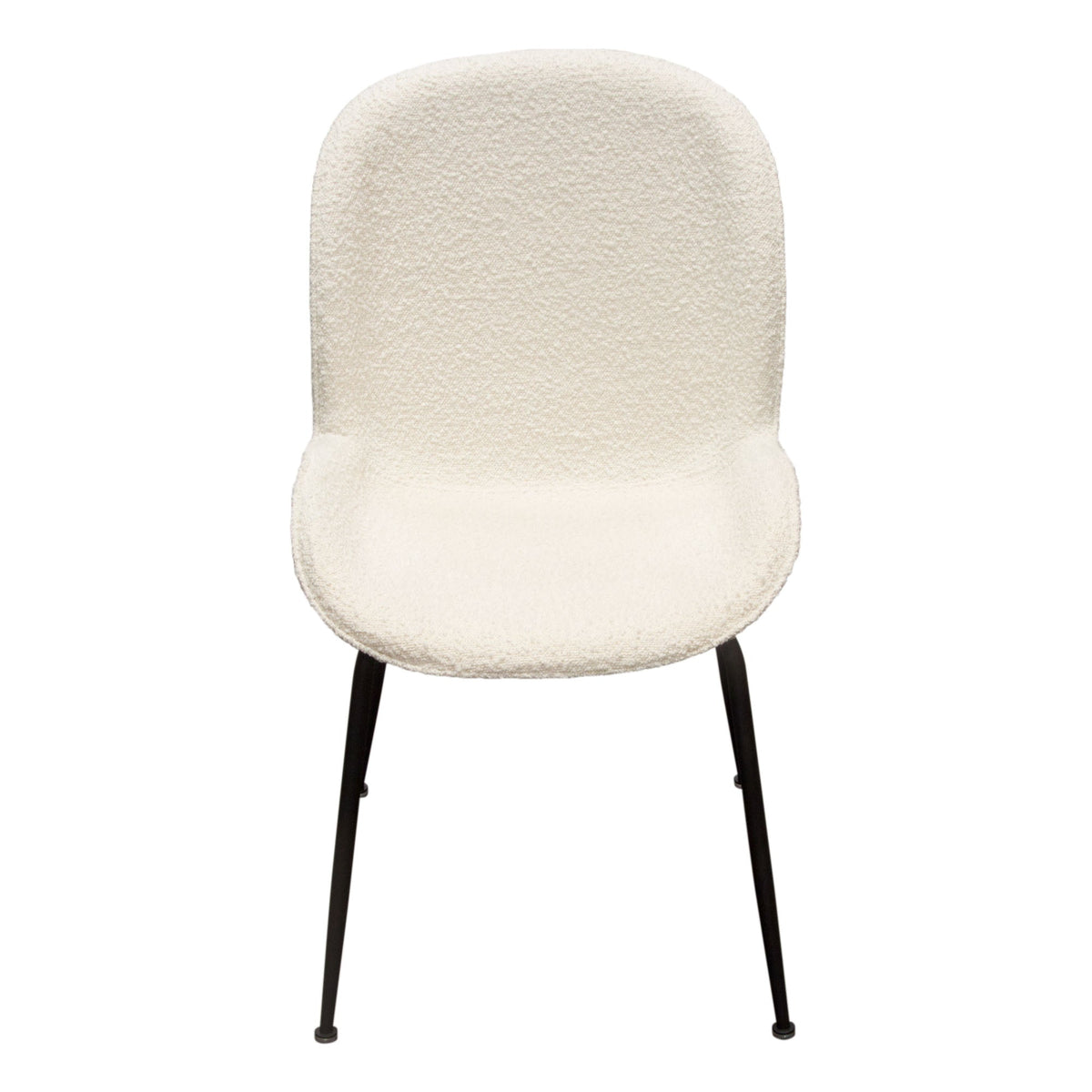 Session Boucle Dining Chair Set – angle view – Lusso Furniture Miami