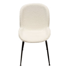 Session Boucle Dining Chair Set – angle view – Lusso Furniture Miami