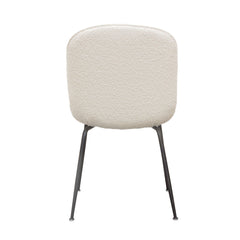 Session Boucle Dining Chair Set – back view – Lusso Furniture Miami