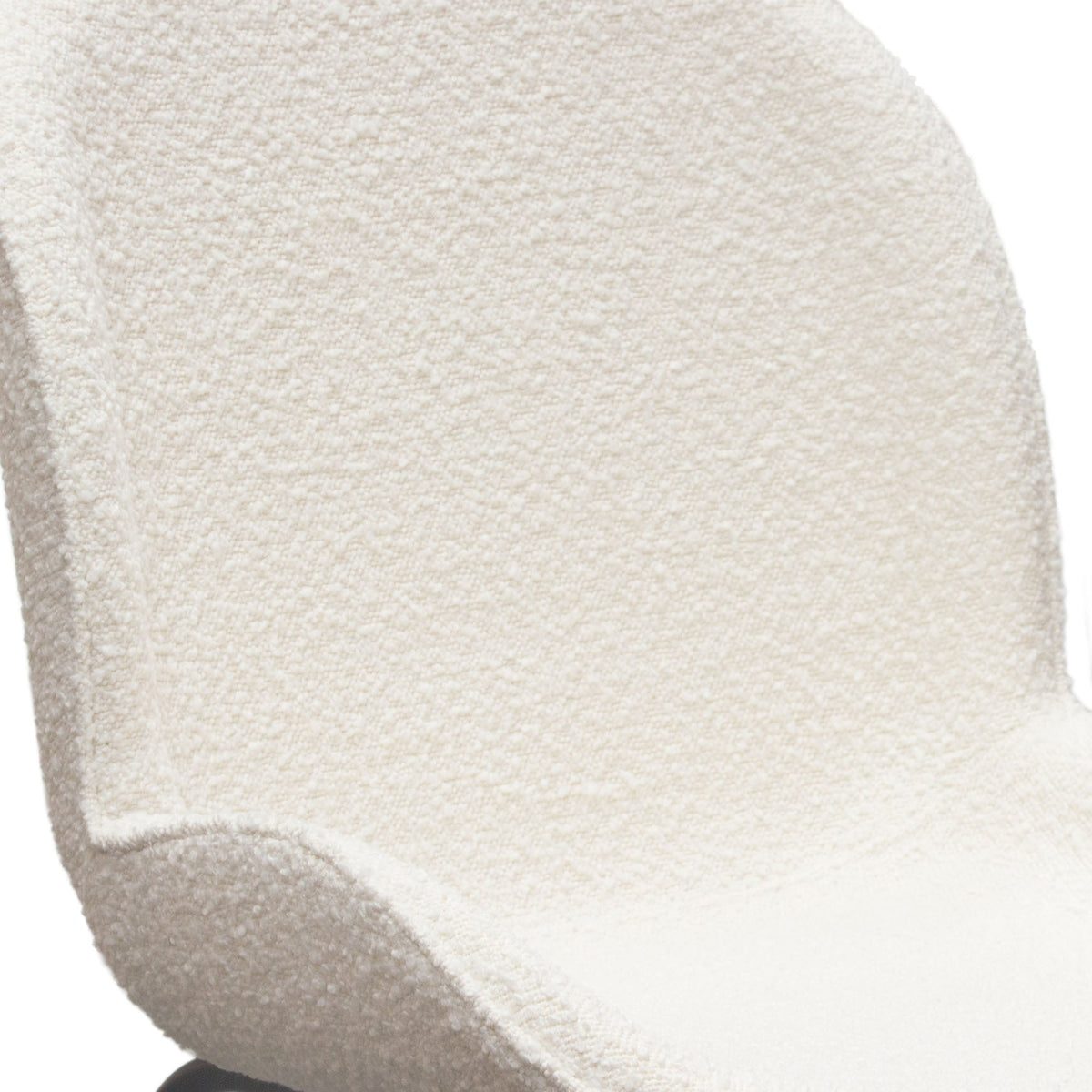 Session Boucle Dining Chair Set – close-up – Lusso Furniture Miami