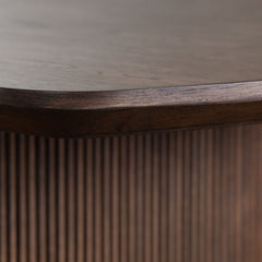 Sienna Fluted Leg Dining Table – back view – Lusso Furniture Miami