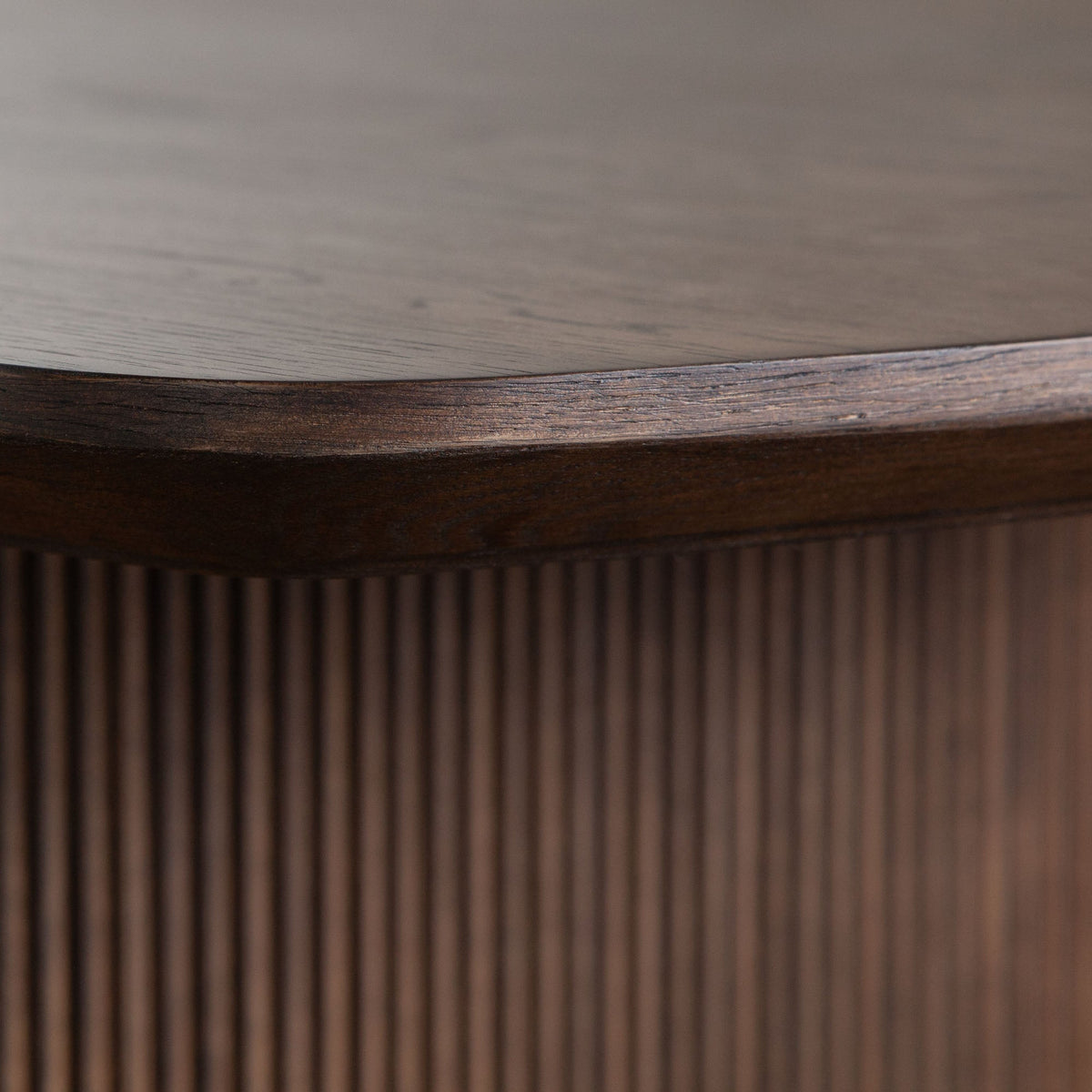 Sienna Fluted Leg Dining Table – back view – Lusso Furniture Miami