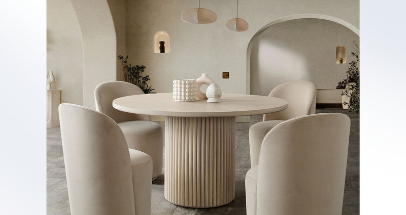 Siren Round Pedestal Dining Table-zoom-