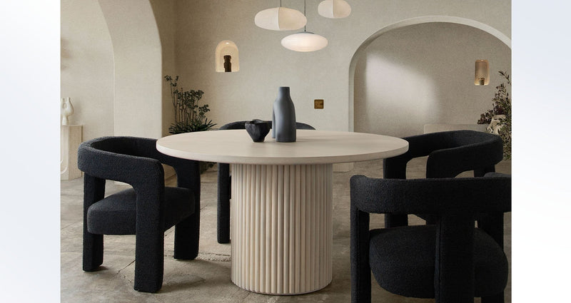 Siren Round Pedestal Dining Table-zoom-