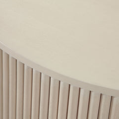 Siren Fluted Pedestal Coffee Table – room setting – Lusso Furniture Miami