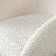 Skyler Boucle Counter Stool Set – close-up – Lusso Furniture Miami