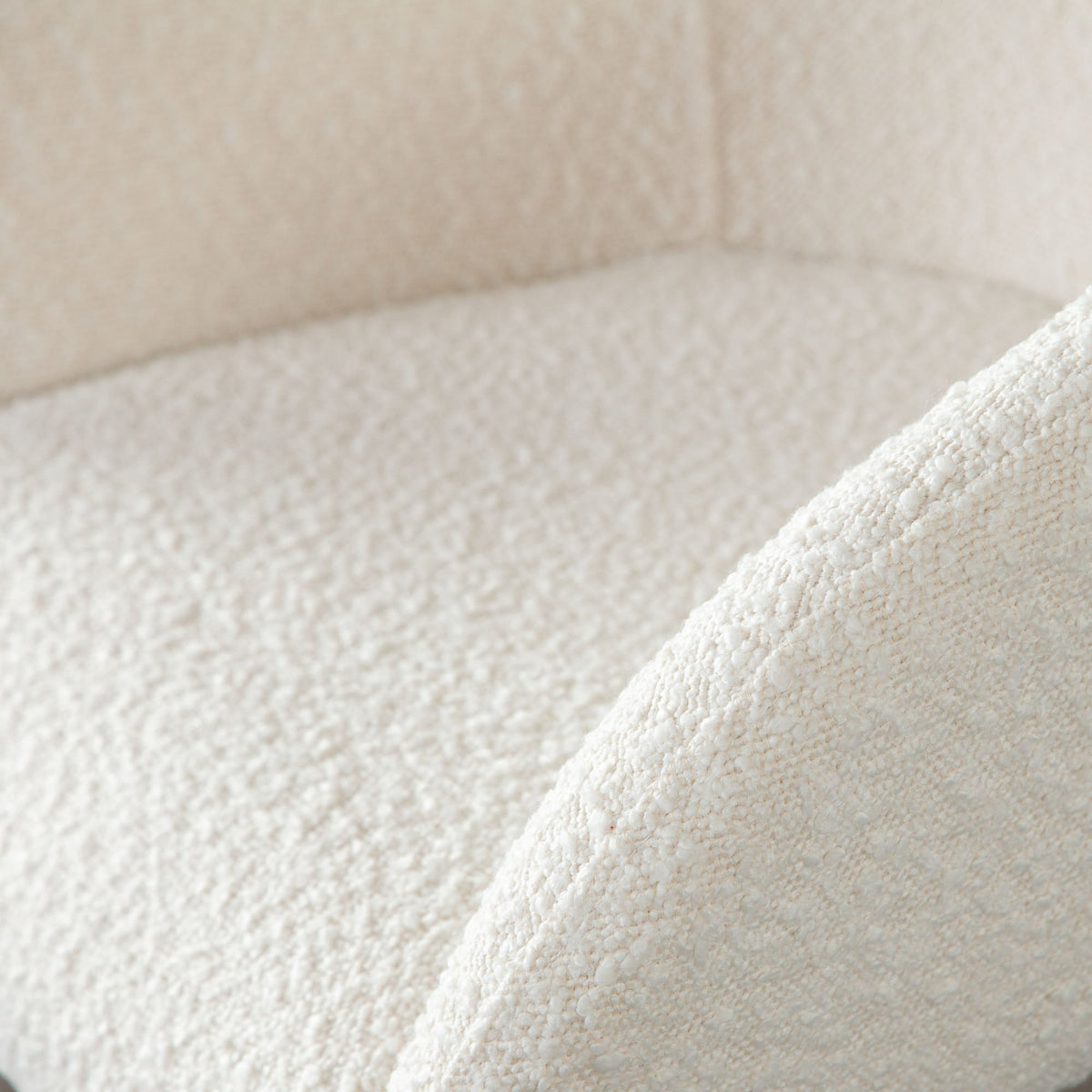 Skyler Boucle Counter Stool Set – close-up – Lusso Furniture Miami