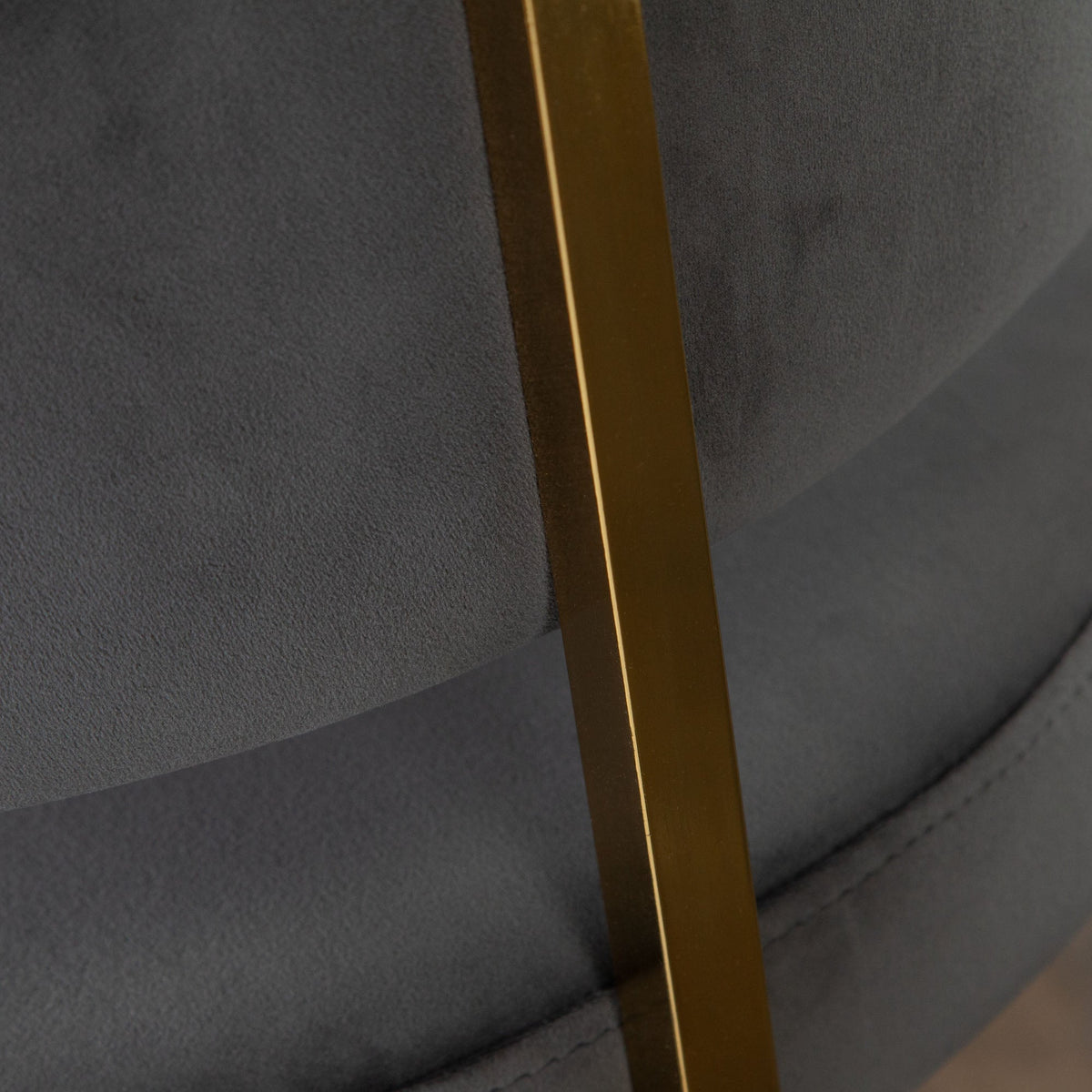 Solstice Velvet Counter Stool – back view – Lusso Furniture Miami