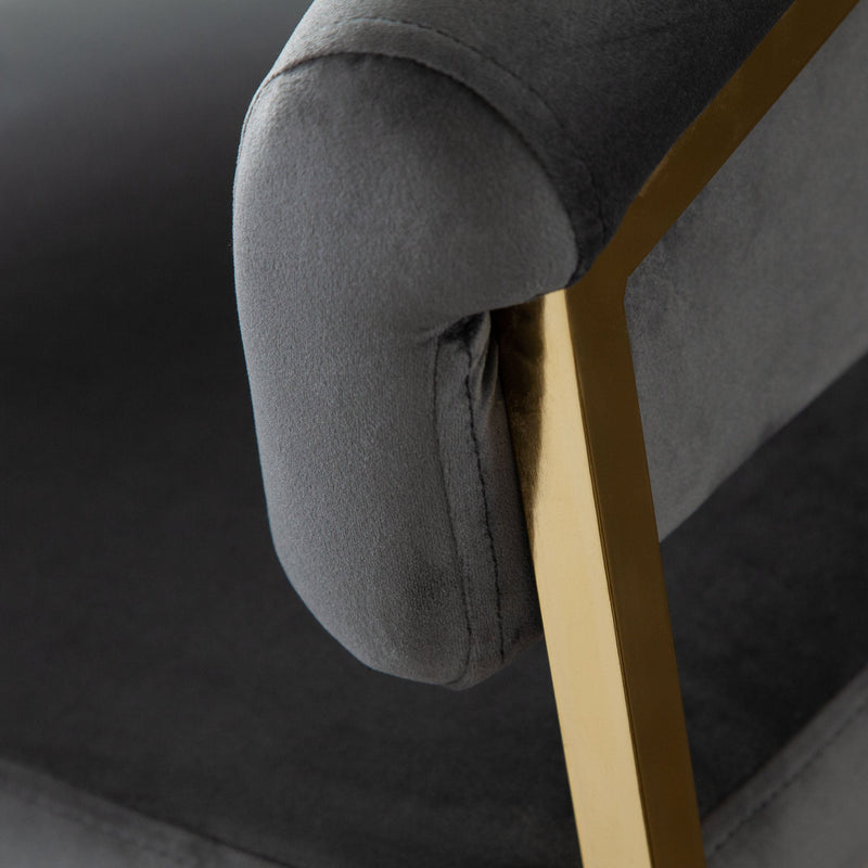 Solstice Velvet Counter Stool-zoom-