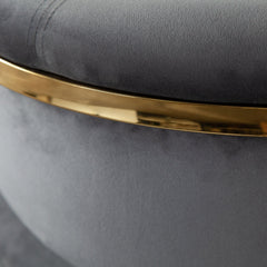 Solstice Velvet Counter Stool – close-up – Lusso Furniture Miami
