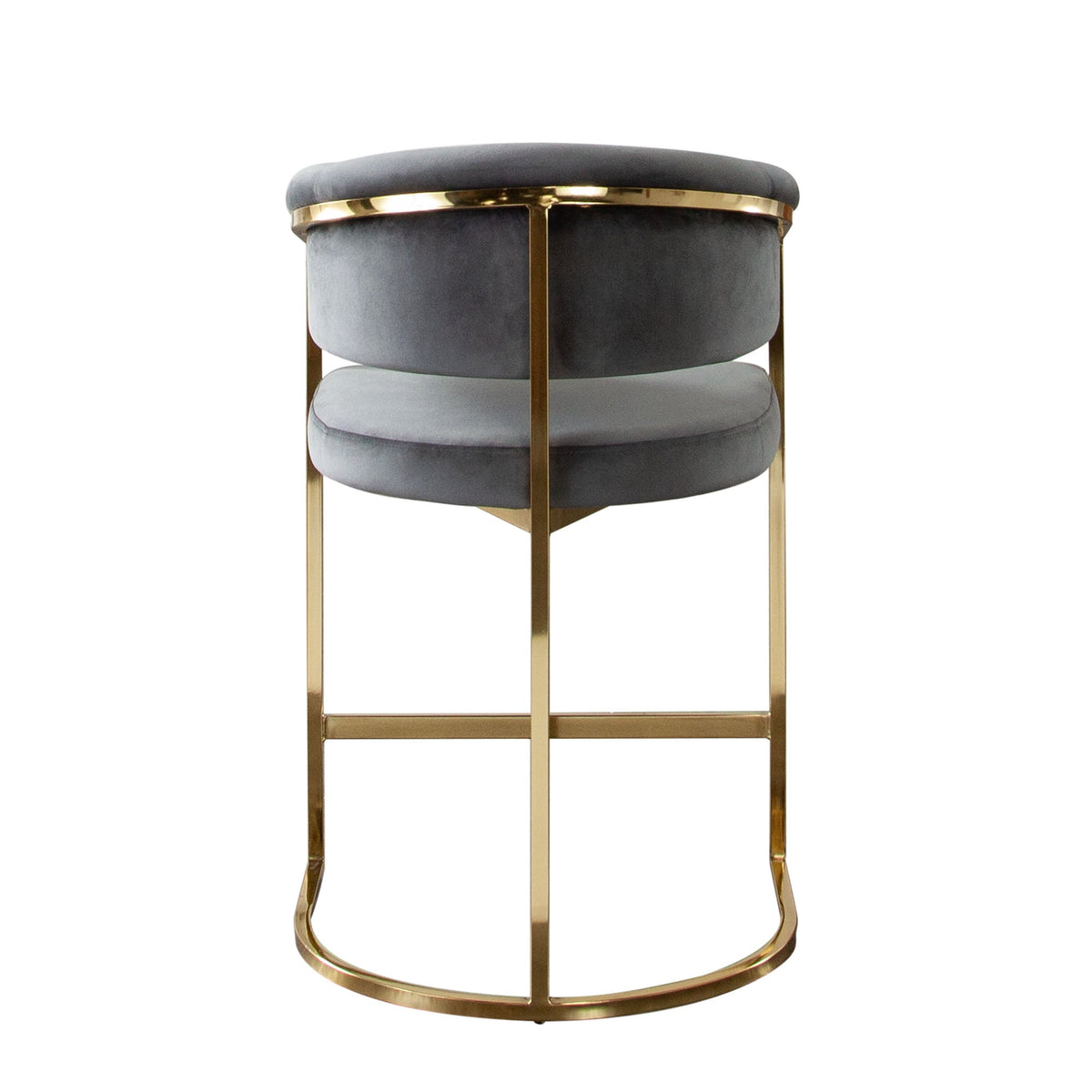 Solstice Velvet Counter Stool – detail – Lusso Furniture Miami