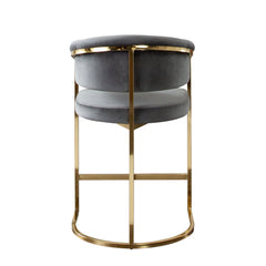 Solstice Velvet Counter Stool – detail – Lusso Furniture Miami