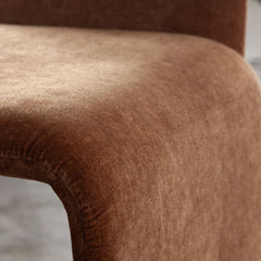 Sona Convertible Armless Dining Chair – back view – Lusso Furniture Miami