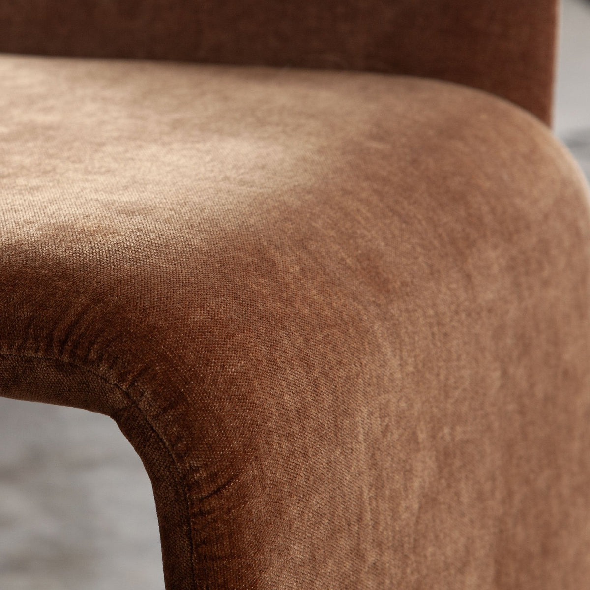 Sona Convertible Armless Dining Chair – back view – Lusso Furniture Miami