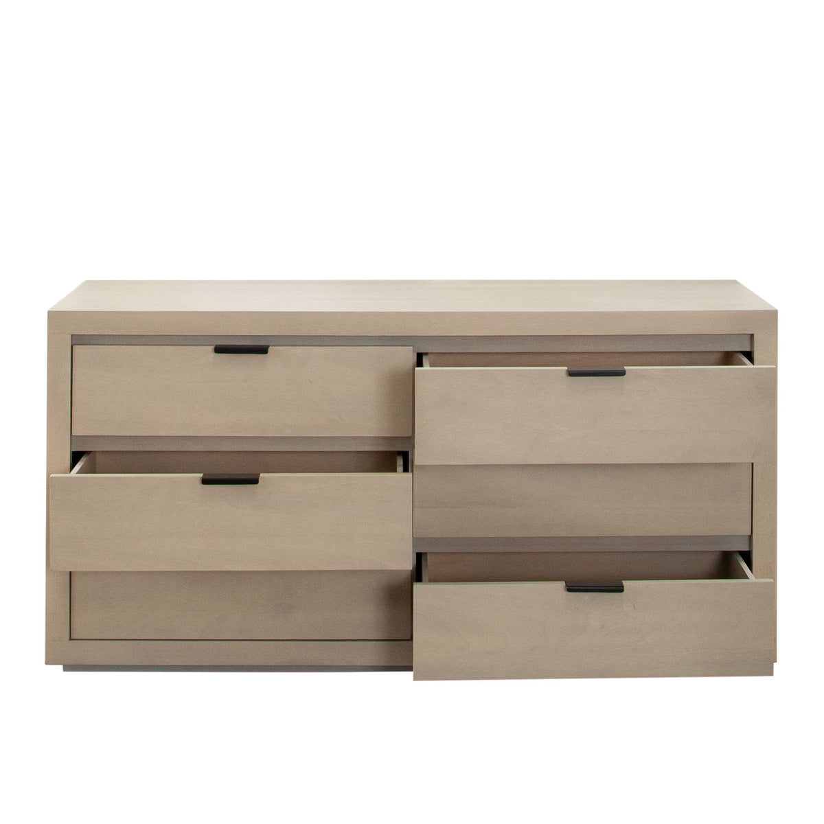 Sonoma Six Drawer Wood Dresser – side view – Lusso Furniture Miami