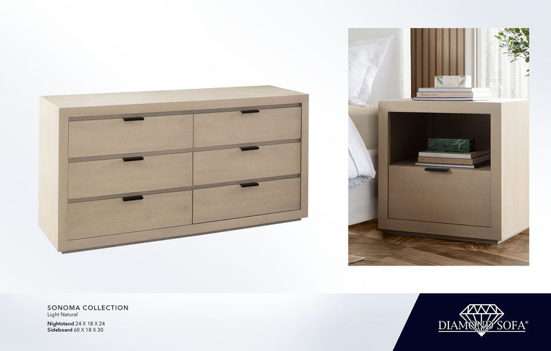 Sonoma Six Drawer Wood Dresser-zoom-