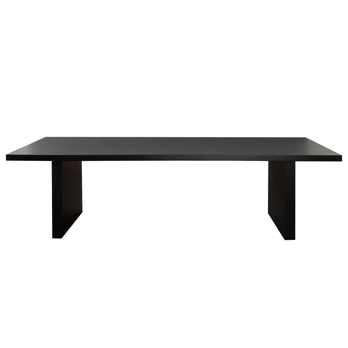 Sonoma Mango Wood Dining Table – 110" / Black Finish – room setting – Lusso Furniture Miami