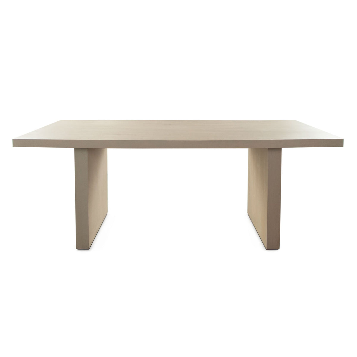 Sonoma Mango Wood Dining Table – 110" / Light Natural Grey Wash Finish – front view – Lusso Furniture Miami