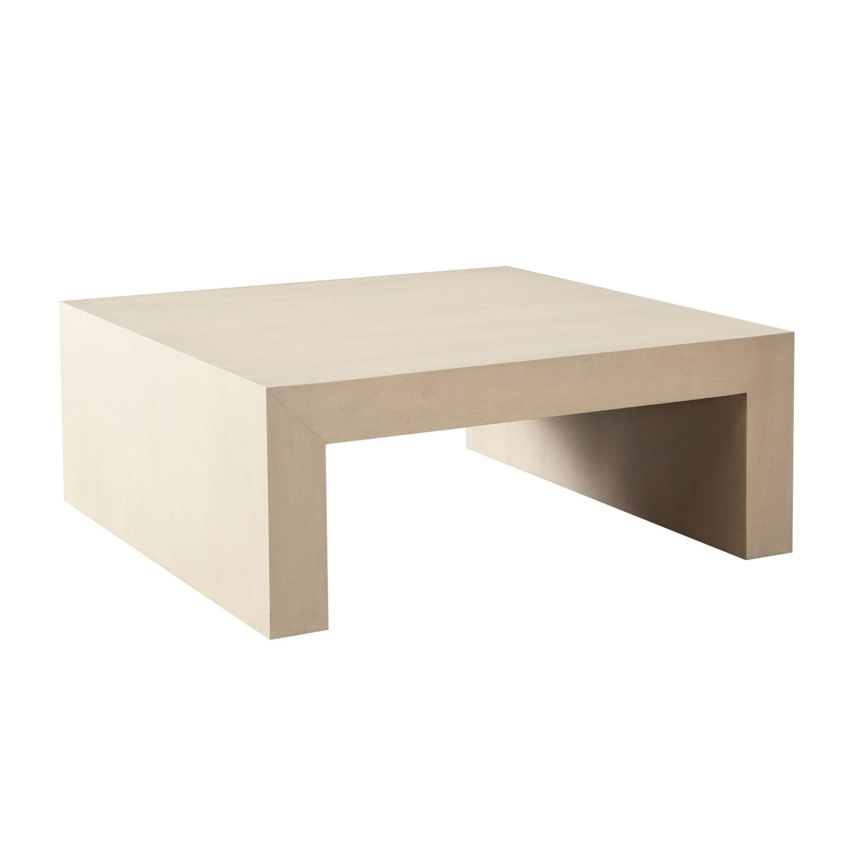 Sonoma Square Wood Coffee Table – angle view – Lusso Furniture Miami