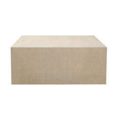 Sonoma Square Wood Coffee Table – side view – Lusso Furniture Miami