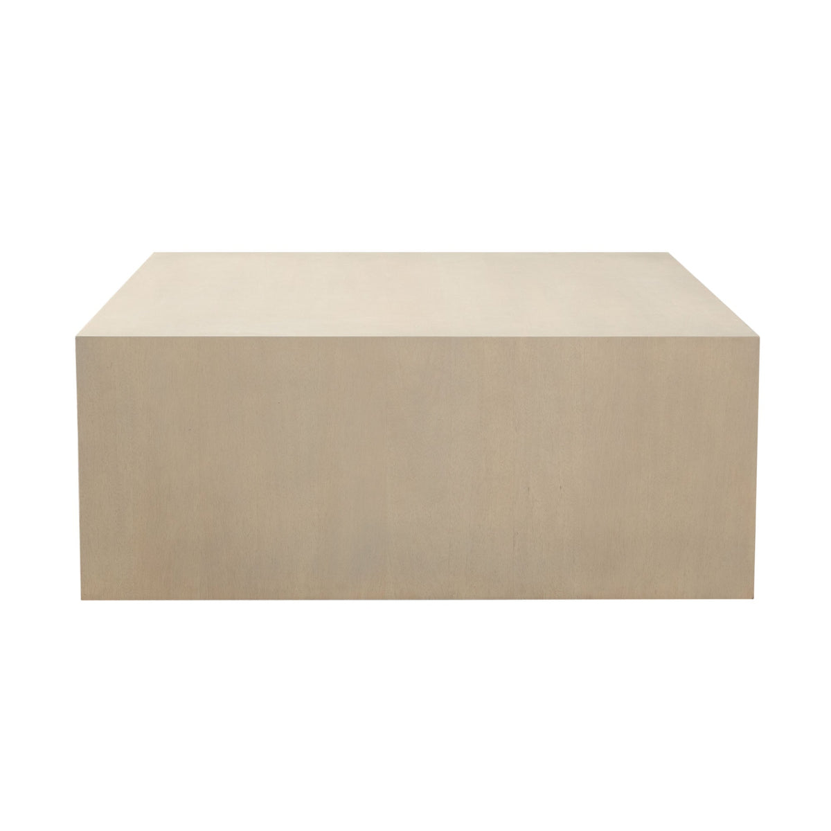 Sonoma Square Wood Coffee Table – side view – Lusso Furniture Miami