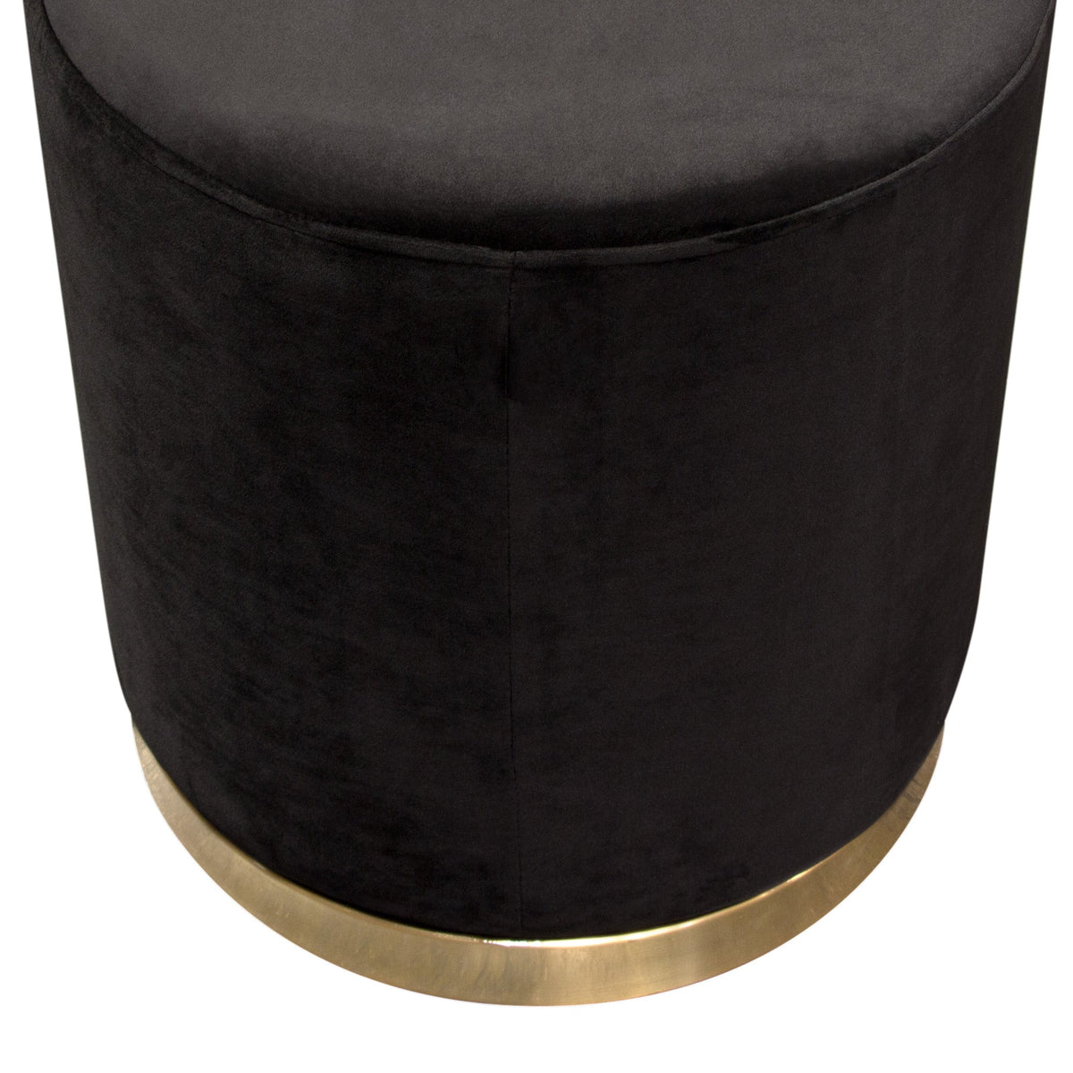 Sorbet Round Velvet Ottoman – detail – Lusso Furniture Miami