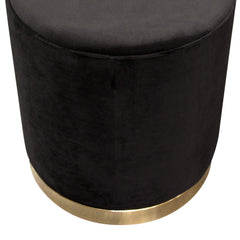 Sorbet Round Velvet Ottoman – detail – Lusso Furniture Miami