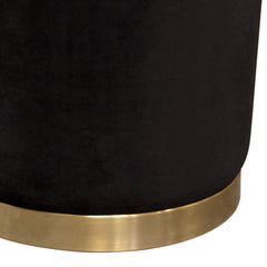 Sorbet Round Velvet Ottoman – room setting – Lusso Furniture Miami
