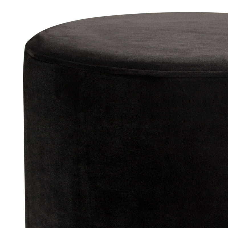 Sorbet Round Velvet Ottoman-zoom-