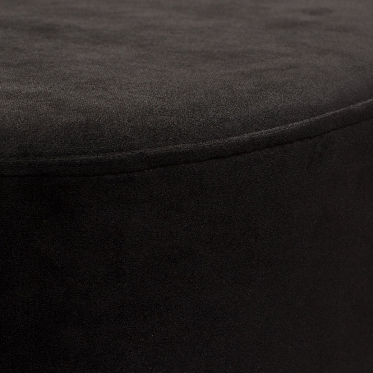 Sorbet Round Velvet Ottoman – top view – Lusso Furniture Miami