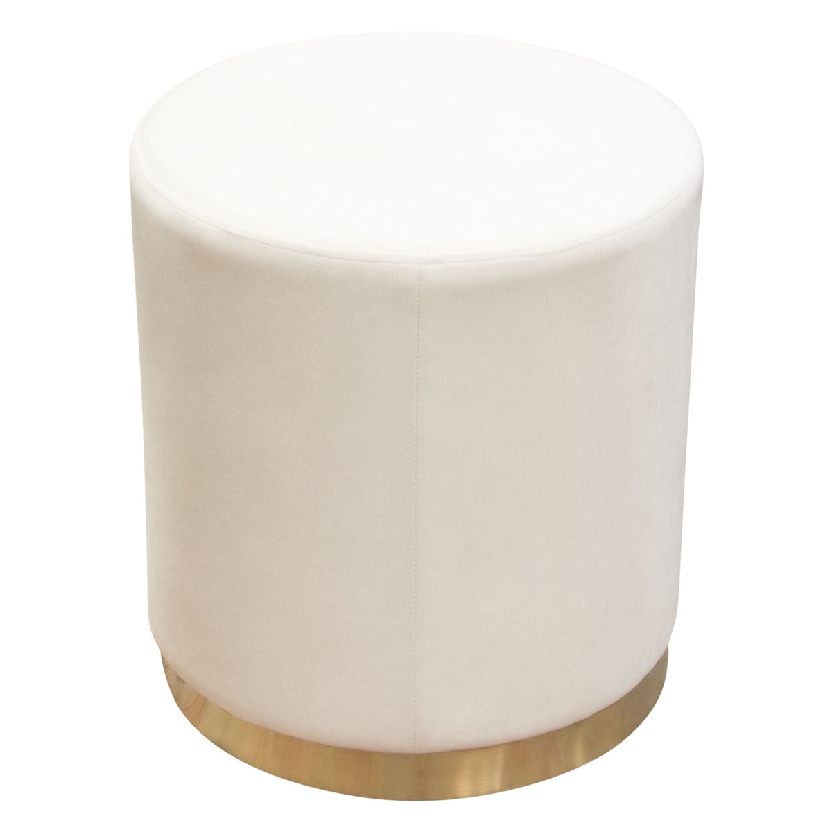 Sorbet Round Velvet Ottoman – finish detail – Lusso Furniture Miami